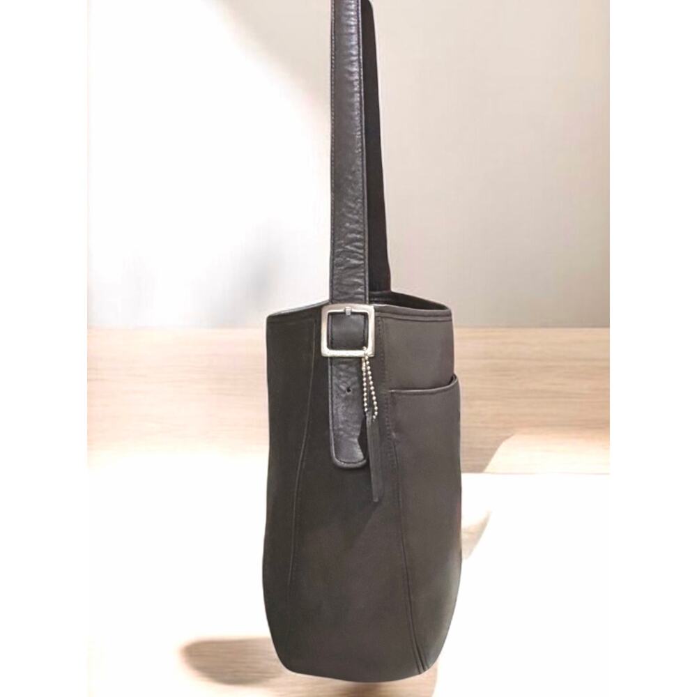 Vintage Coach 6003 Dark Grey Chelsea Hobo Bag - Picture 3 of 11